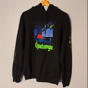 Mens Goosebumps Black Medium Graphic Hoodie